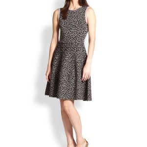 Rebecca Taylor leopard print stretch dress